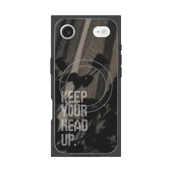 Premium Square Case with MagSafe［ Original - Dot Overlay - KEEP YOUR HEAD UP/B ］