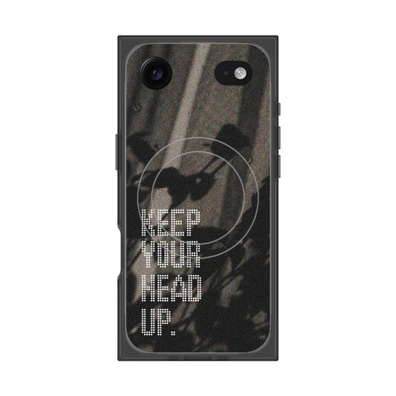 Premium Square Case with MagSafe［ Original - Dot Overlay - KEEP YOUR HEAD UP/B ］