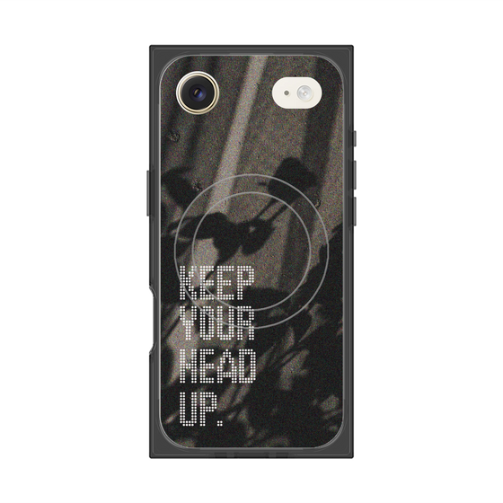 Premium Square Case with MagSafe［ Original - Dot Overlay - KEEP YOUR HEAD UP/B ］