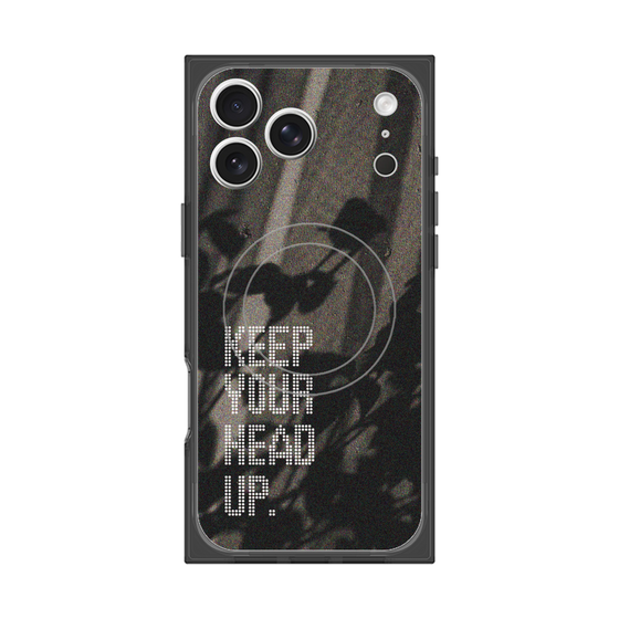 Premium Square Case with MagSafe［ Original - Dot Overlay - KEEP YOUR HEAD UP/B ］