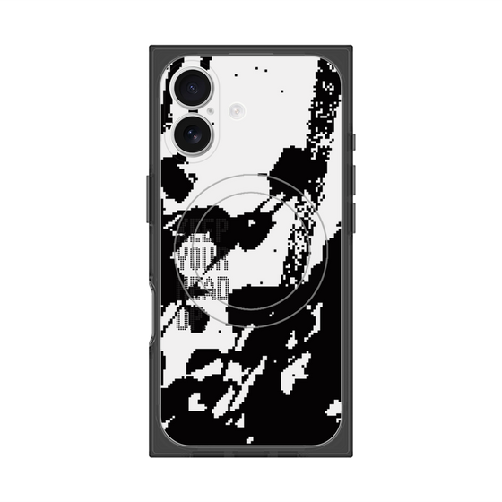 Premium Square Case with MagSafe［ Original - Dot Overlay - KEEP YOUR HEAD UP/C ］