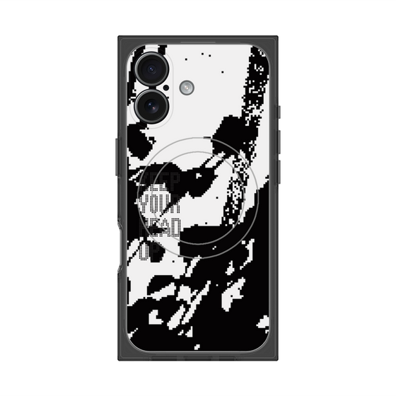 Premium Square Case with MagSafe［ Original - Dot Overlay - KEEP YOUR HEAD UP/C ］