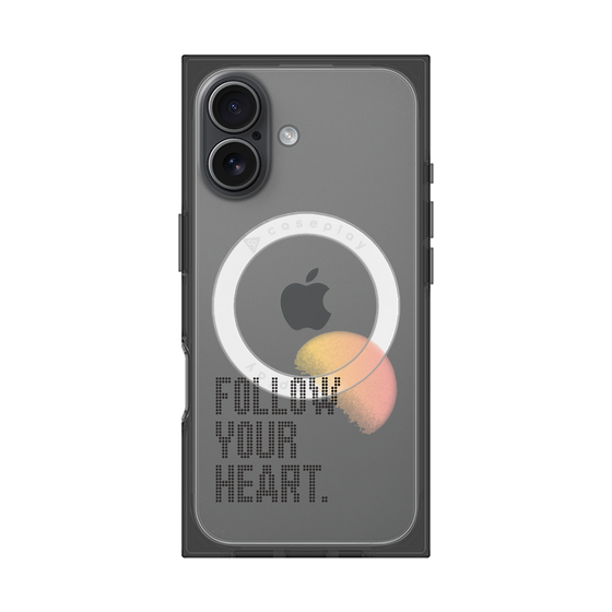 Premium Square Case with MagSafe［ Original - Dot Overlay - FOLLOW YOUR HEART/A ］