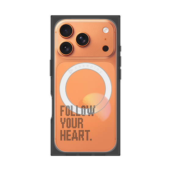 Premium Square Case with MagSafe［ Original - Dot Overlay - FOLLOW YOUR HEART/A ］