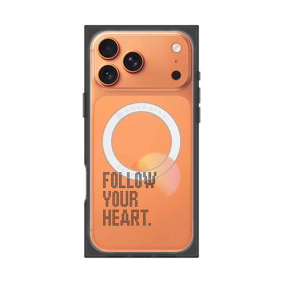 Premium Square Case with MagSafe［ Original - Dot Overlay - FOLLOW YOUR HEART/A ］