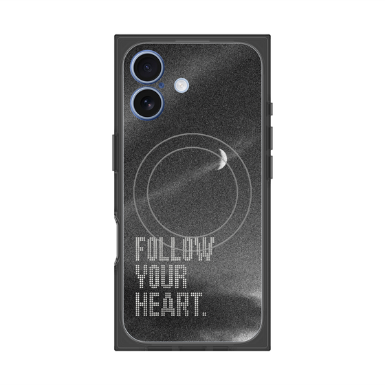 Premium Square Case with MagSafe［ Original - Dot Overlay - FOLLOW YOUR HEART/B ］