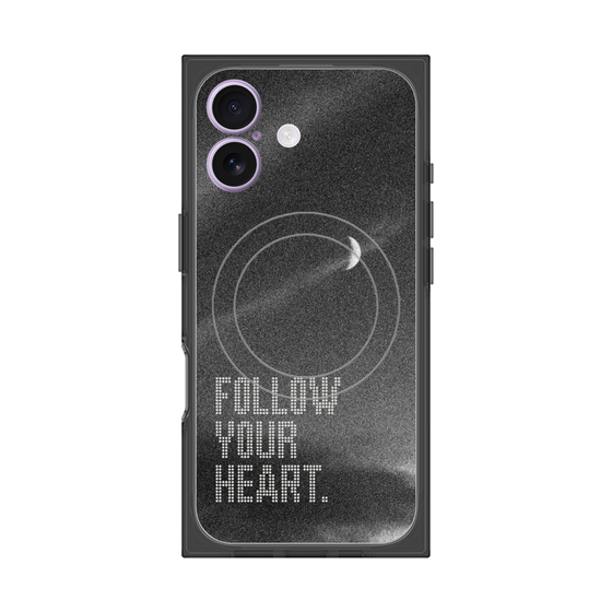 Premium Square Case with MagSafe［ Original - Dot Overlay - FOLLOW YOUR HEART/B ］