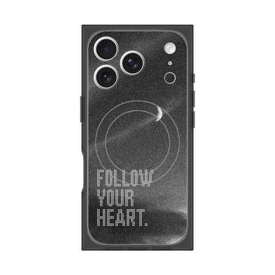 Premium Square Case with MagSafe［ Original - Dot Overlay - FOLLOW YOUR HEART/B ］