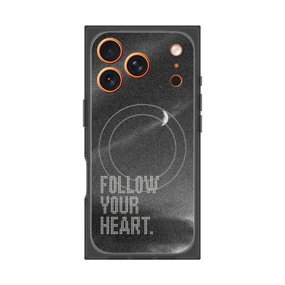 Premium Square Case with MagSafe［ Original - Dot Overlay - FOLLOW YOUR HEART/B ］