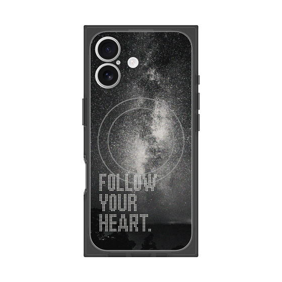 Premium Square Case with MagSafe［ Original - Dot Overlay - FOLLOW YOUR HEART/C ］