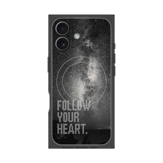 Premium Square Case with MagSafe［ Original - Dot Overlay - FOLLOW YOUR HEART/C ］