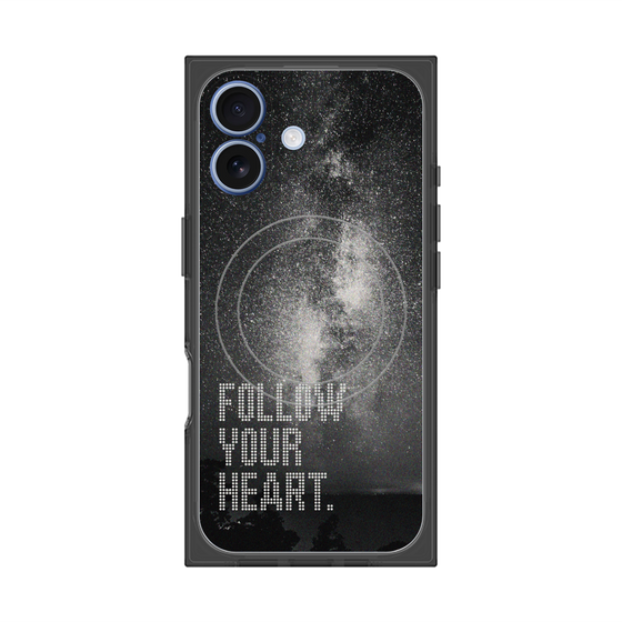 Premium Square Case with MagSafe［ Original - Dot Overlay - FOLLOW YOUR HEART/C ］