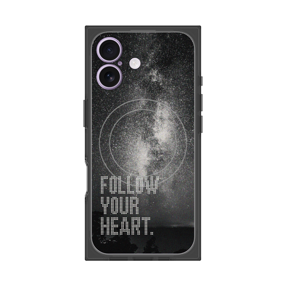 Premium Square Case with MagSafe［ Original - Dot Overlay - FOLLOW YOUR HEART/C ］