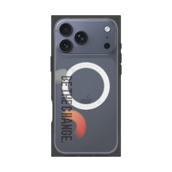 Premium Square Case with MagSafe［ Original - Dot Overlay - BE THE CHANGE/A ］