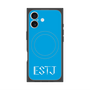 Premium Square Case with MagSafe［ Original - ESTJ Executive - Alphabet - Blue ］