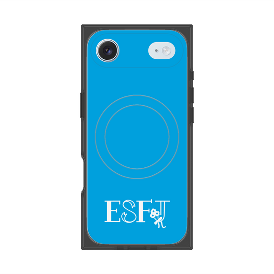 Premium Square Case with MagSafe［ Original - ESFJ Consul - Alphabet - Blue ］