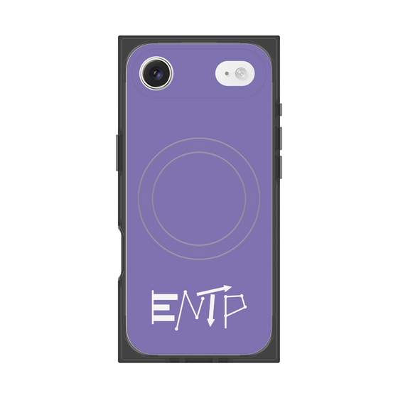 Premium Square Case with MagSafe［ Original - ENTP Debater - Alphabet - Purple ］