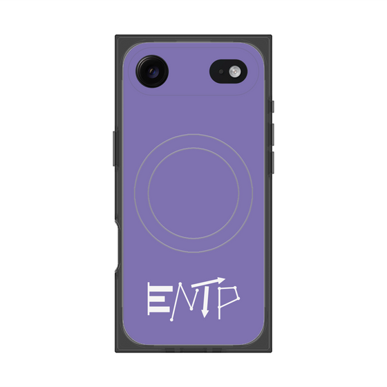Premium Square Case with MagSafe［ Original - ENTP Debater - Alphabet - Purple ］