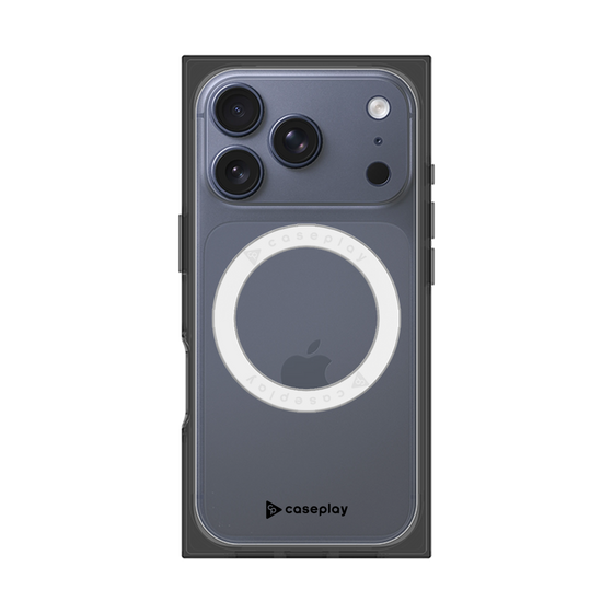 Premium Square Case with MagSafe［ Original - CASEPLAY Logo - Black/A ］