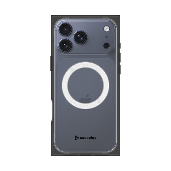 Premium Square Case with MagSafe［ Original - CASEPLAY Logo - Black/A ］