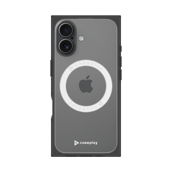 Premium Square Case with MagSafe［ Original - CASEPLAY Logo - White/A ］