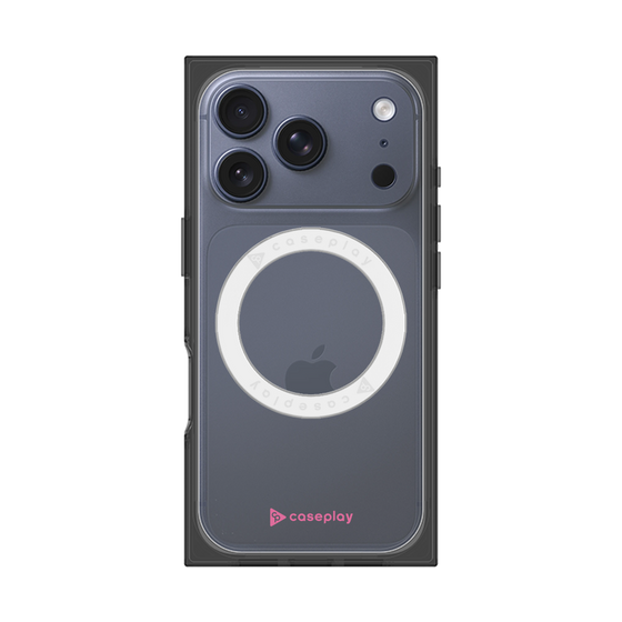 Premium Square Case with MagSafe［ Original - CASEPLAY Logo - Pink/A ］