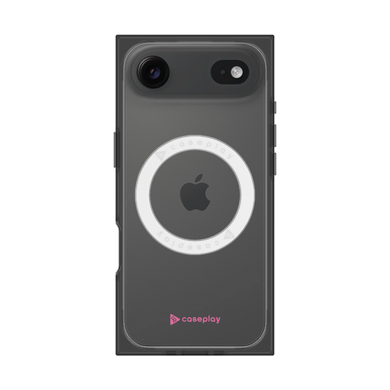 Premium Square Case with MagSafe［ Original - CASEPLAY Logo - Pink/A ］