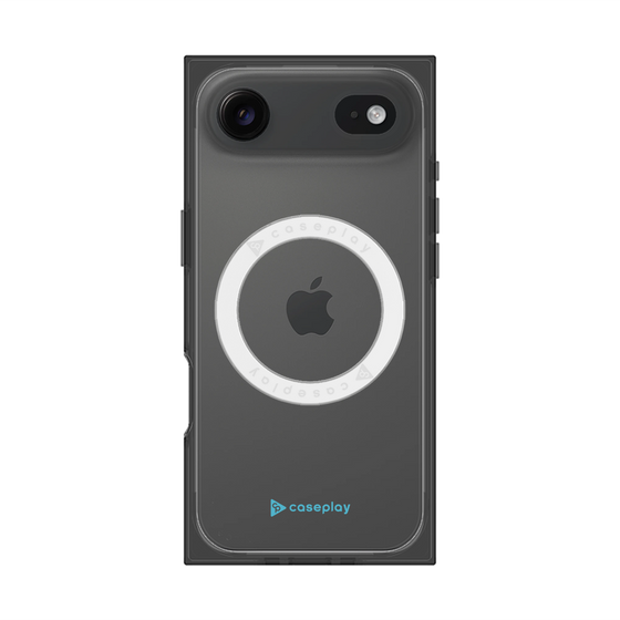 Premium Square Case with MagSafe［ Original - CASEPLAY Logo - Light Blue/A ］