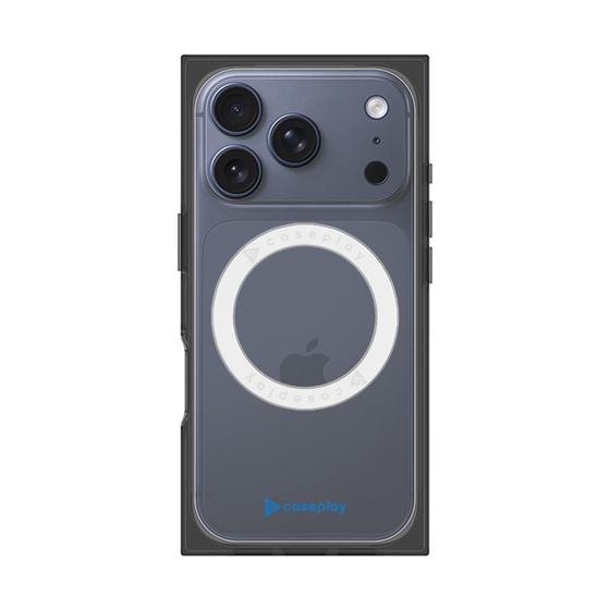 Premium Square Case with MagSafe［ Original - CASEPLAY Logo - Blue/A ］