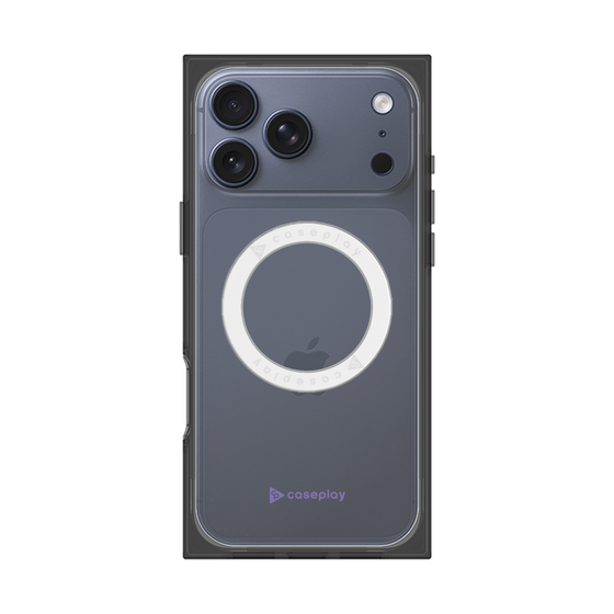 Premium Square Case with MagSafe［ Original - CASEPLAY Logo - Purple/A ］