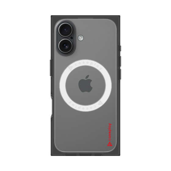 Premium Square Case with MagSafe［ Original - CASEPLAY Logo - Red/B ］