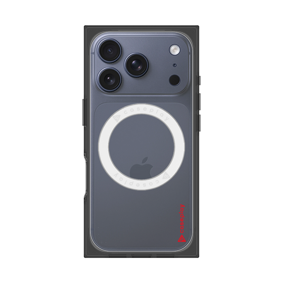 Premium Square Case with MagSafe［ Original - CASEPLAY Logo - Red/B ］