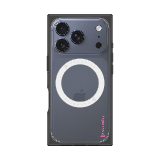 Premium Square Case with MagSafe［ Original - CASEPLAY Logo - Pink/B ］