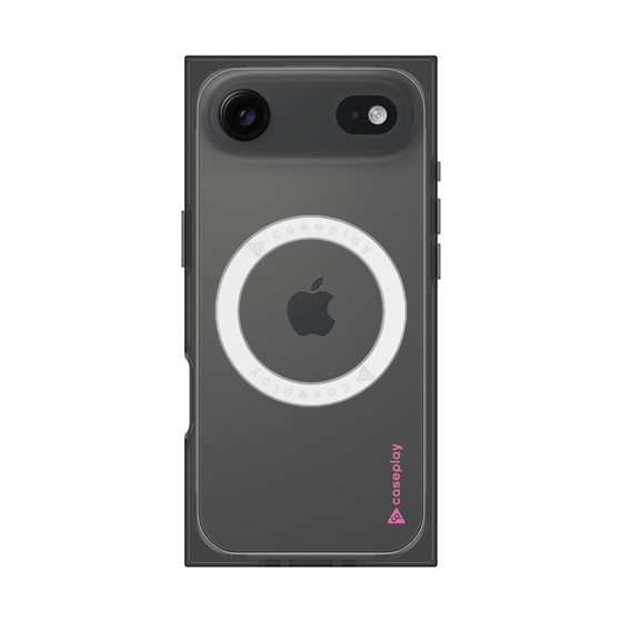Premium Square Case with MagSafe［ Original - CASEPLAY Logo - Pink/B ］