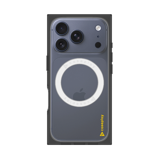 Premium Square Case with MagSafe［ Original - CASEPLAY Logo - Yellow/B ］