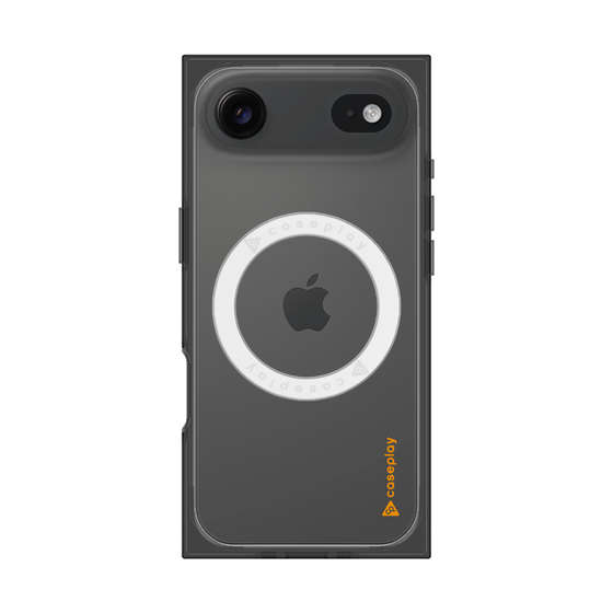 Premium Square Case with MagSafe［ Original - CASEPLAY Logo - Orange/B ］