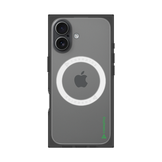 Premium Square Case with MagSafe［ Original - CASEPLAY Logo - Green/B ］