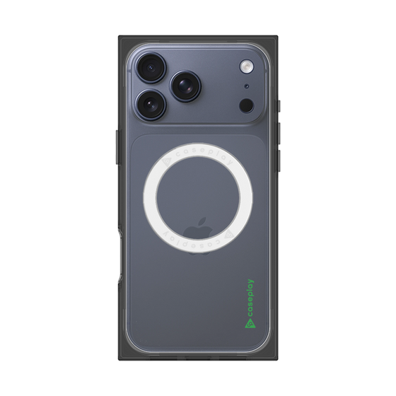 Premium Square Case with MagSafe［ Original - CASEPLAY Logo - Green/B ］