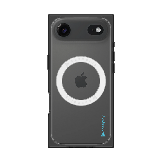 Premium Square Case with MagSafe［ Original - CASEPLAY Logo - Light Blue/B ］