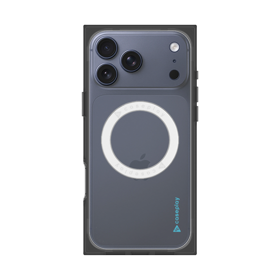 Premium Square Case with MagSafe［ Original - CASEPLAY Logo - Light Blue/B ］