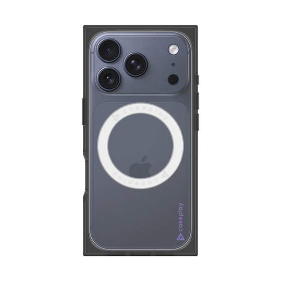 Premium Square Case with MagSafe［ Original - CASEPLAY Logo - Purple/B ］