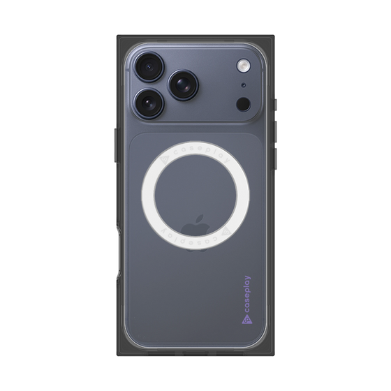 Premium Square Case with MagSafe［ Original - CASEPLAY Logo - Purple/B ］