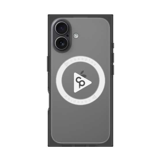 Premium Square Case with MagSafe［ Original - CASEPLAY Logo - White/C ］