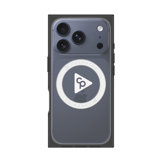 Premium Square Case with MagSafe［ Original - CASEPLAY Logo - White/C ］