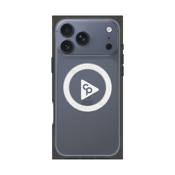 Premium Square Case with MagSafe［ Original - CASEPLAY Logo - White/C ］