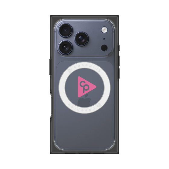 Premium Square Case with MagSafe［ Original - CASEPLAY Logo - Pink/C ］