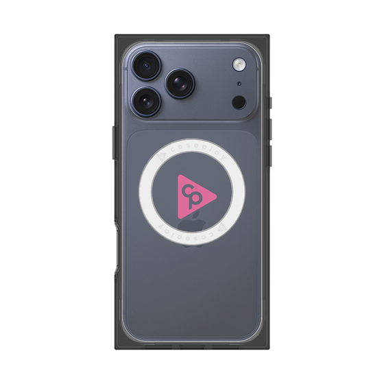 Premium Square Case with MagSafe［ Original - CASEPLAY Logo - Pink/C ］
