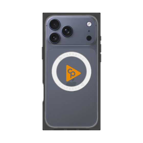 Premium Square Case with MagSafe［ Original - CASEPLAY Logo - Orange/C ］