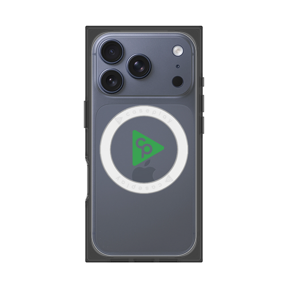Premium Square Case with MagSafe［ Original - CASEPLAY Logo - Green/C ］