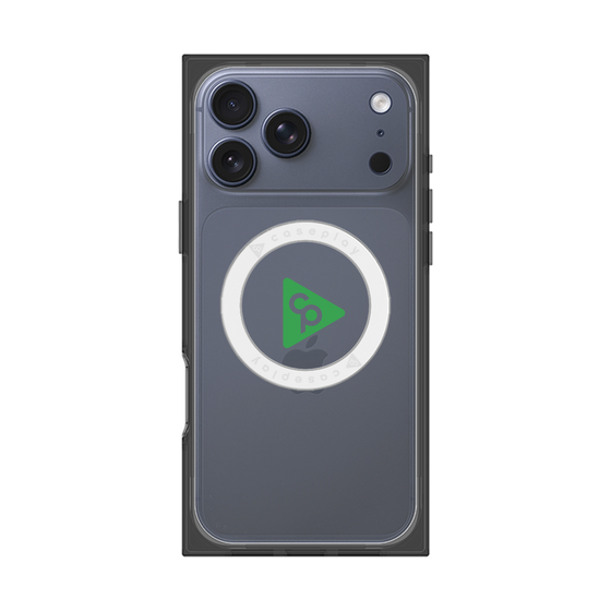 Premium Square Case with MagSafe［ Original - CASEPLAY Logo - Green/C ］